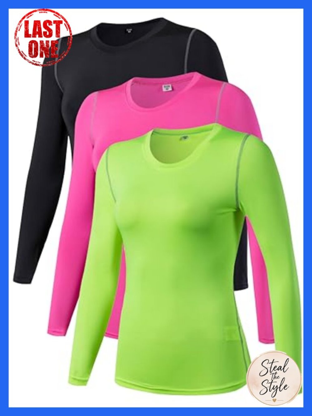 Women's Compression Long Sleeve Dry Fit Moisture Wicking Base Layer Top